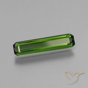1.54 ct Green Tourmaline Stone, Natural Tourmaline in Octagon Facet Shape for Sale