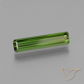 1.54 ct Green Tourmaline Stone, Natural Tourmaline in Octagon Facet Shape for Sale