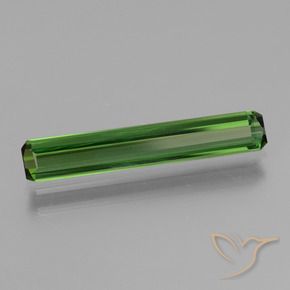 1.54 ct Green Tourmaline Stone, Natural Tourmaline in Octagon Facet Shape for Sale