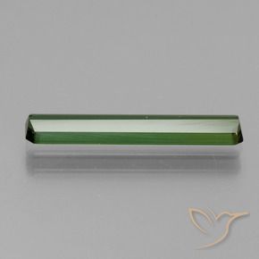 Tourmaline Gemstone in 19.6 x 3.4 mm Size for Sale, Tourmaline Stone in Medium Green Color
