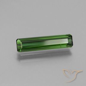 1.50 ct Green Tourmaline Stone, Natural Tourmaline in Octagon Facet Shape for Sale