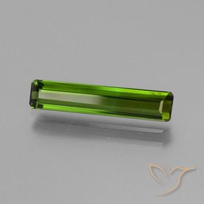 1.58 ct Green Tourmaline Stone, Natural Tourmaline in Octagon Facet Shape for Sale