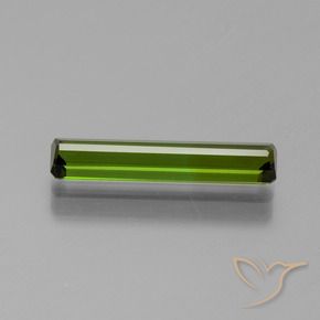 Tourmaline Gemstone in 16.3 x 3.4 mm Size for Sale, Tourmaline Stone in Dark Green Color