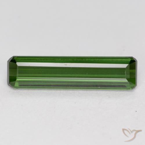 1.16 ct Green Tourmaline Stone, Natural Tourmaline in Octagon Facet Shape for Sale