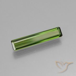 1.08 ct Green Tourmaline Stone, Natural Tourmaline in Octagon Facet Shape for Sale
