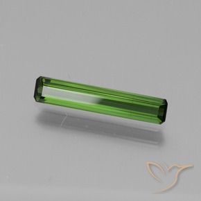 1.15 ct Green Tourmaline Stone, Natural Tourmaline in Octagon Facet Shape for Sale