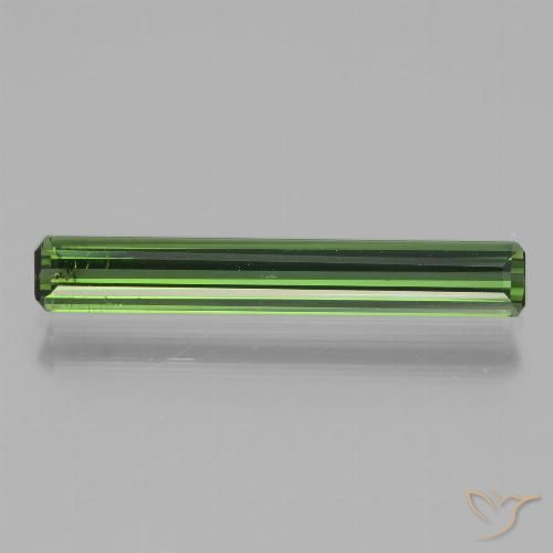 1.70ct Natural Dark Green Tourmaline, Emerald Cut, VS-SI