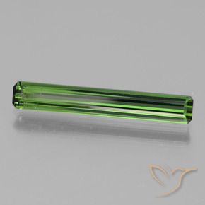 1.70 ct Green Tourmaline Stone, Natural Tourmaline in Octagon Facet Shape for Sale