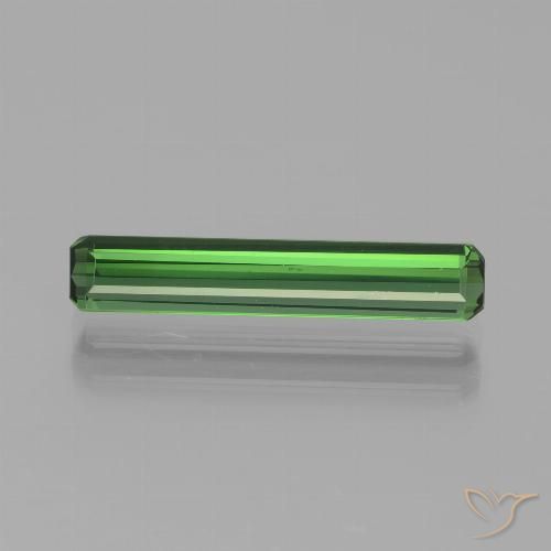 1.80ct Natural Deep Green Tourmaline, Emerald Cut, VVS-VS