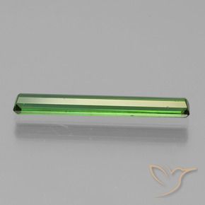 Tourmaline Gemstone in 20.6 x 2.8 mm Size for Sale, Tourmaline Stone in Medium-Dark Green Color