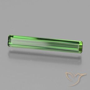 1.37 ct Green Tourmaline Stone, Natural Tourmaline in Octagon Facet Shape for Sale