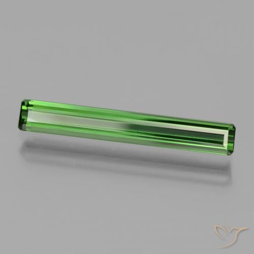 1.65 ct Green Tourmaline Stone, Natural Tourmaline in Octagon Facet Shape for Sale