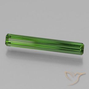 1.24 ct Green Tourmaline Stone, Natural Tourmaline in Octagon Facet Shape for Sale