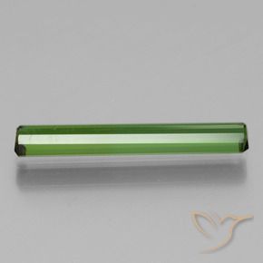 Tourmaline Gemstone in 18.1 x 2.8 mm Size for Sale, Tourmaline Stone in Medium Green Color
