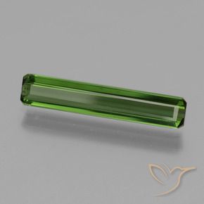 1.24 ct Green Tourmaline Stone, Natural Tourmaline in Octagon Facet Shape for Sale