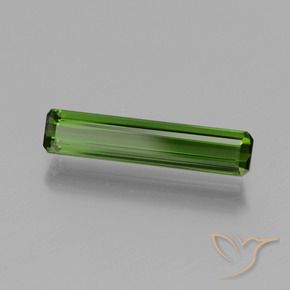 1.27 ct Green Tourmaline Stone, Natural Tourmaline in Octagon Facet Shape for Sale