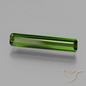 1.49 ct Green Tourmaline Stone, Natural Tourmaline in Octagon Facet Shape for Sale