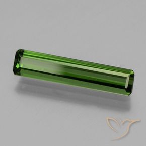 1.30 ct Green Tourmaline Stone, Natural Tourmaline in Octagon Facet Shape for Sale