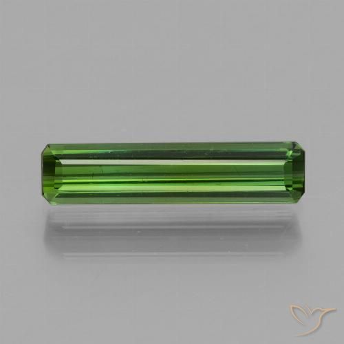 1.26ct Natural Deep Green Tourmaline, Octagon / Emerald Cut, VS, Photo A