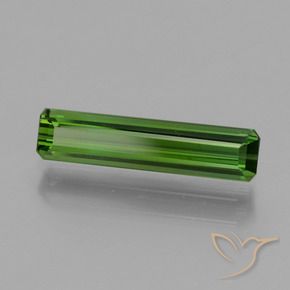 1.26 ct Green Tourmaline Stone, Natural Tourmaline in Octagon Facet Shape for Sale