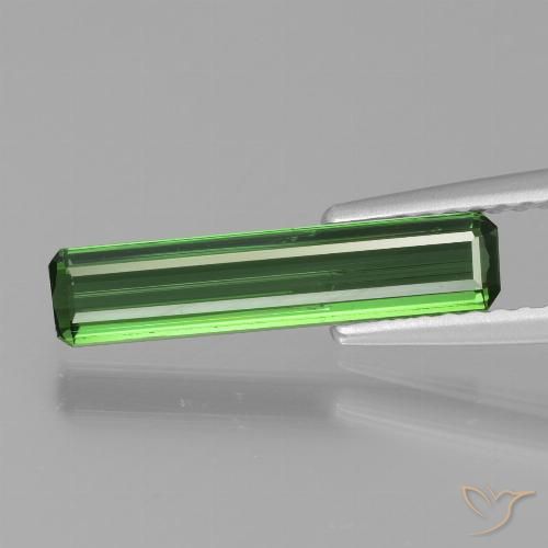 1.02ct Natural Green Tourmaline, Emerald Cut, VS