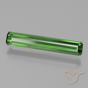 1.11 ct Green Tourmaline Stone, Natural Tourmaline in Octagon Facet Shape for Sale