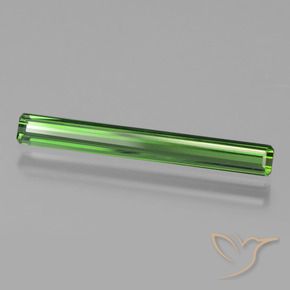 1.18 ct Green Tourmaline Stone, Natural Tourmaline in Octagon Facet Shape for Sale