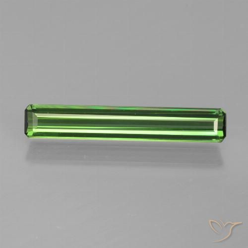1.19ct Natural Green Tourmaline, Emerald Cut, VVS