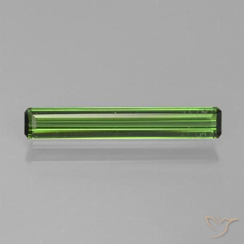1.13ct Natural Deep Green Tourmaline, Emerald Cut, VS