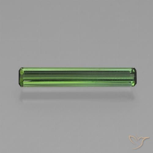 0.93ct Natural Green Tourmaline, Emerald Cut, VVS