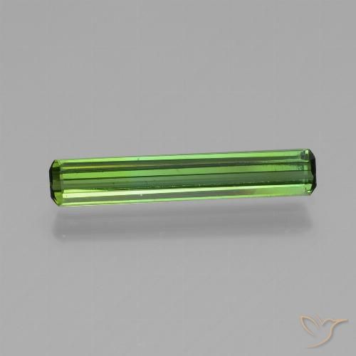 0.99ct Natural Deep Green Tourmaline, Emerald Cut, VS