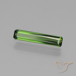 0.88 ct Green Tourmaline Stone, Natural Tourmaline in Octagon Facet Shape for Sale