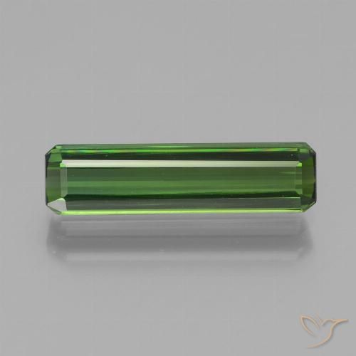 1.82 ct Loose Green Tourmaline, 15.3 x 4 mm Octagon Cut From Mozambique, Photo A