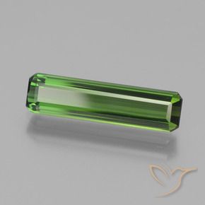 1.82 ct Green Tourmaline Stone, Natural Tourmaline in Octagon Facet Shape for Sale