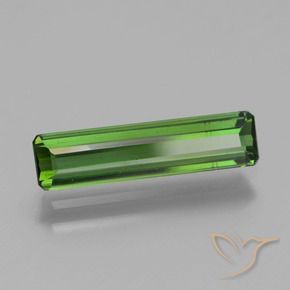 1.37 ct Green Tourmaline Stone, Natural Tourmaline in Octagon Facet Shape for Sale