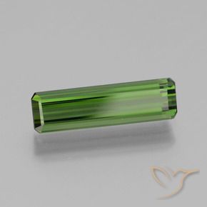1.39 ct Green Tourmaline Stone, Natural Tourmaline in Octagon Facet Shape for Sale