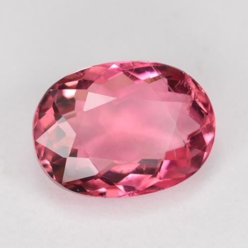 2.34 ct Pink Tourmaline Stone, Natural Tourmaline in Oval Facet Shape for Sale