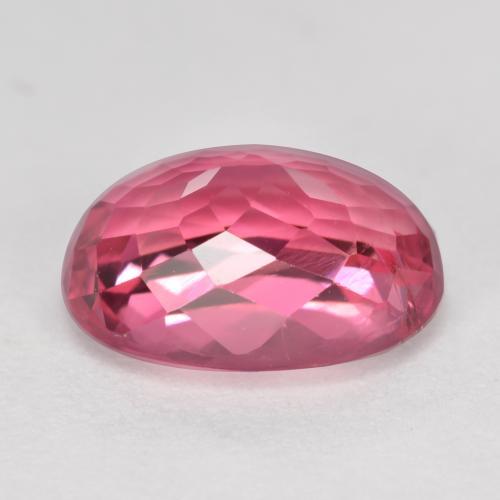 Tourmaline Gemstone in 9.5 x 7 mm Size for Sale, Tourmaline Stone in Fruit Punch Red Color