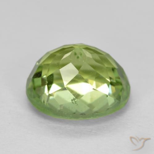 Tourmaline Gemstone in 8.1 x 7.2 mm Size for Sale, Tourmaline Stone in Light Green Color