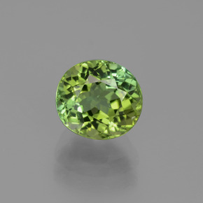 Medium Green Турмалин Камень - 2ct Фасетный Овал (ID: 441231)