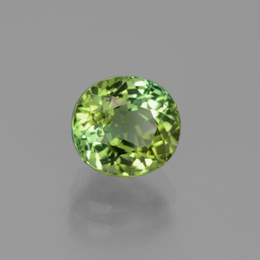 2.04 ct Green Tourmaline Stone, Natural Tourmaline in Oval Facet Shape for Sale