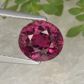 2.49 ct Purple Tourmaline Gemstone, Tourmaline Gem in Oval Facet Shape for Sale.