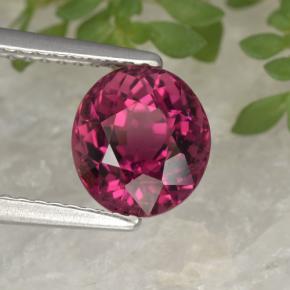 2.49 ct Purple Tourmaline Stone, Natural Tourmaline in Oval Facet Shape for Sale