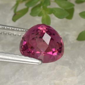 Tourmaline Gemstone in 7.8 x 7 mm Size for Sale, Tourmaline Stone in Reddish Purple Color