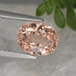 2.2ct Oval Facet Orange Pink Tourmaline for sale thumb image of 2.2ct Oval Facet Orange Pink Tourmaline (ID: 441270)