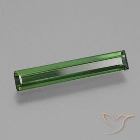 1.35 ct Green Tourmaline Stone, Natural Tourmaline in Octagon Facet Shape for Sale
