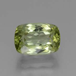 3.89 ct Green Tourmaline Gemstone, Tourmaline Gem in Cushion-Cut Shape for Sale.