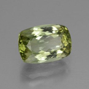 3.89 ct Green Tourmaline Stone, Natural Tourmaline in Cushion-Cut Shape for Sale