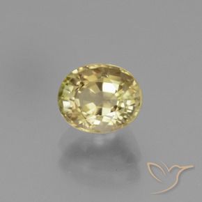 1.15 ct Golden Tourmaline Stone, Natural Tourmaline in Oval Facet Shape for Sale