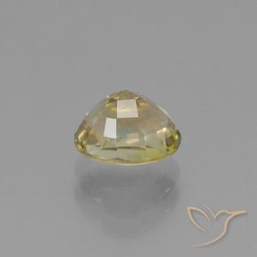 Tourmaline Gemstone in 6.8 x 5.6 mm Size for Sale, Tourmaline Stone in Light Yellow Color